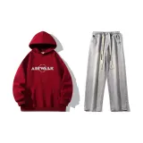 Set (Burgundy Top + Light Blue Jeans)  
Комплект (Бордовый топ + Светло-синие джинсы)