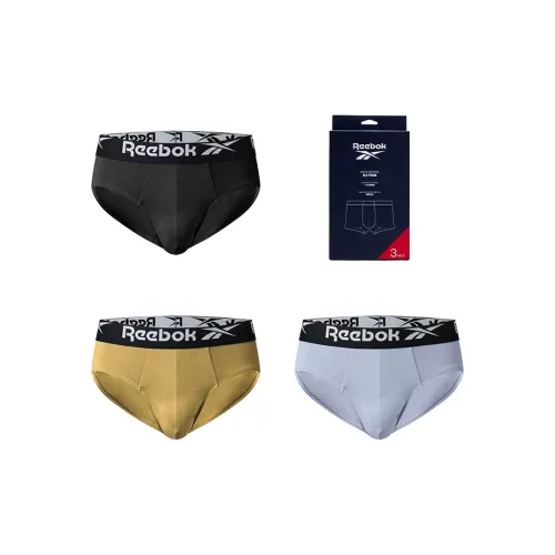 Reebok Нижнее белье Подарочная коробка Мужской 3 упаковки Черный Имбирный Желтый Светло-Синий