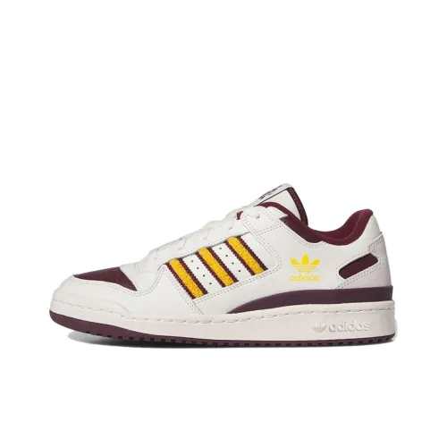 Adidas Originals FORUM Low 'Arizona State' Low Топ Скейтборд Кроссовки Мужские Белый Красный Желтый