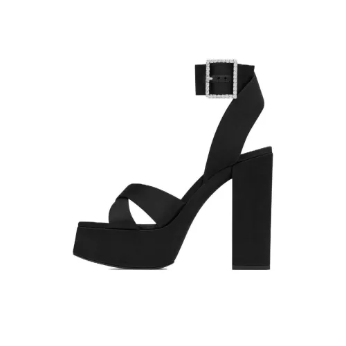 SAINT LAURENT Bianca One Strap Sandals 12,5cm Women's Black SAINT LAURENT Bianca One Ремень Сандалии 12,5см Женские Черные