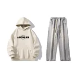 Комплект (Абрикосовый топ + Светло-синие джинсы)