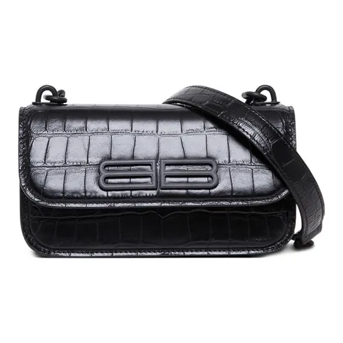 Balenciaga Сумка через плечо из телячьей кожи женская черная