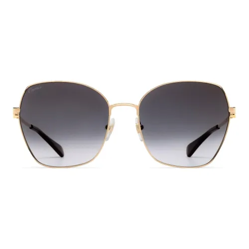 Cartier Металл Нерегулярная форма Солнцезащитные очки Женские Золото