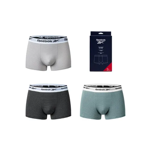 Reebok совместный бренд Черный/Светло-Синий/Светло-Серый Мужские боксер-шорты