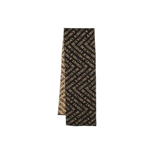 VERSACE Вязаные шарфы Женские Коричневый