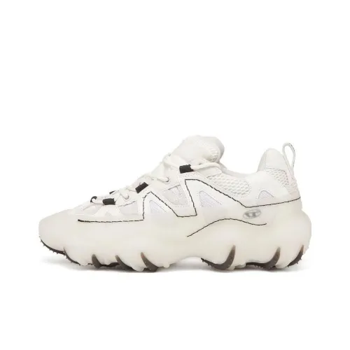 DIESEL Низкие кеды с толстой подошвой Женские Белые