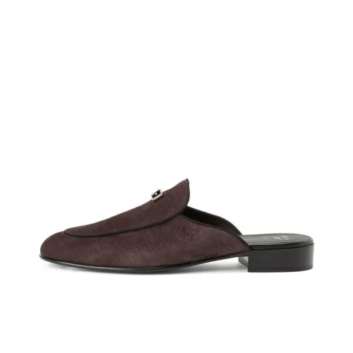 Giuseppe Zanotti GZ Натуральная кожа Домашние тапочки Мужские Умбра