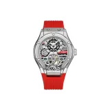 HBR995-Белый корпус, красный ремешок