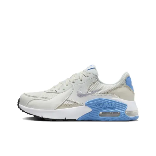 Nike Air Max Excee Устойчивая к истиранию Низкая Повседневная Обувь Женская Белая Синяя