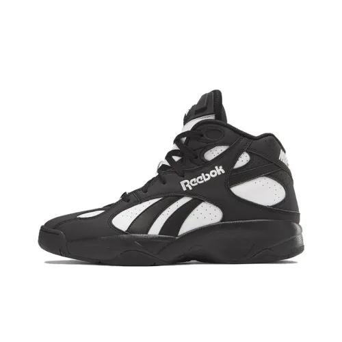 Reebok The Pump MID Топ Винтажные баскетбольные кроссовки Унисекс Черный белый