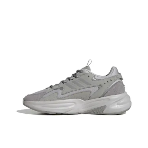 Adidas Low Top Повседневные Беговые Кроссовки Унисекс Серые