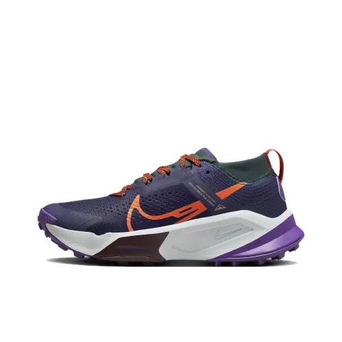 Nike ZoomX Zegama Trail Амортизация Износостойкий Низкий Топ Беговые кроссовки Женские Фиолетовый