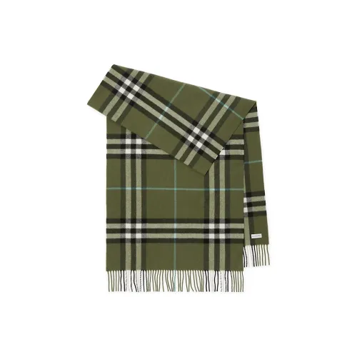Burberry Вязаные шарфы Женские кустарный зеленый