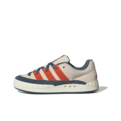 Adidas Adimatic Скейтборд Кроссовки Низкие Белые, Синие и Оранжевые Унисекс