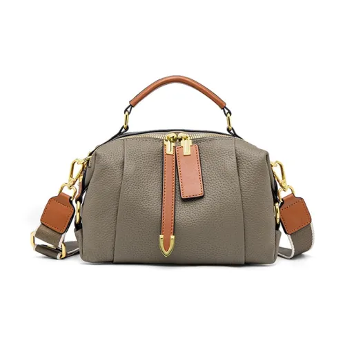 Espin Коровья кожа Маленькая квадратная сумка Сумка через плечо Сумка Маленькая Женская Слон GREY Golden Коричневый Туманно-голубой Черный