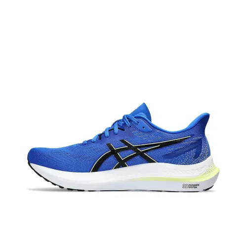 Asics GT 2000 12 Устойчивый к износу Низкий Топ Мужской Синий