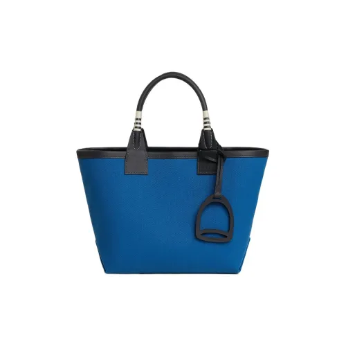 HERMES Steeple Холст Swift Кожа Сумка Женская Французский Синий