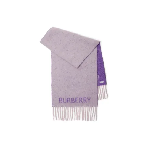 Burberry Вязаные шарфы Женские Фиолетовые