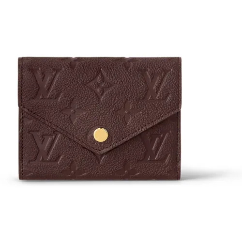 LOUIS VUITTON Victorine Кожа Victoria Кошелек Стандартный Женский Бордовый