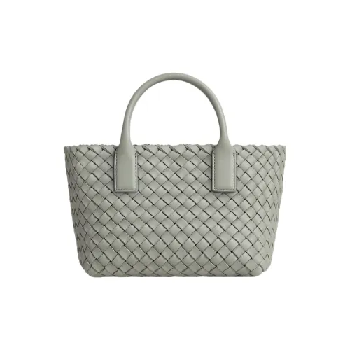Bottega Veneta Cabat Sheepskin Tote Bag Shopping Bag Shoulder Bag Crossbody Bag Mini Women's Agate Gray