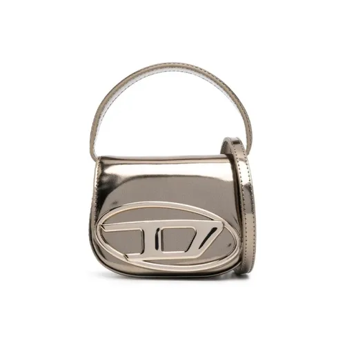 DIESEL Коровья кожа Портативная Сумка через плечо Сумка на плечо Мини Женская Серого цвета