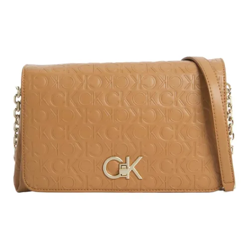 CK Calvin Klein Сумка через плечо из искусственной кожи женская коричневая