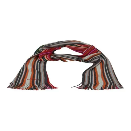 Paul Smith Вязаные шарфы из мериносовой шерсти Мужской