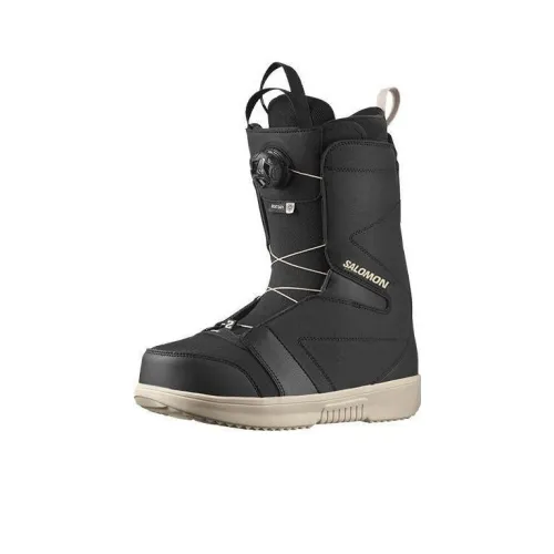 SALOMON Термическая Амортизация Колено Высокие Сноубутсы Мужские Черные