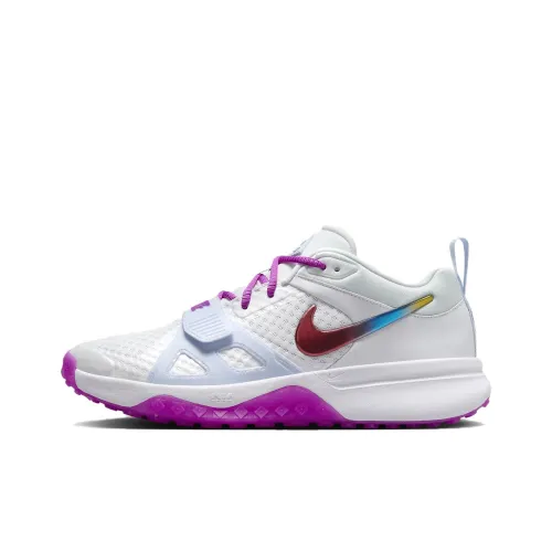 Nike Air Zoom Ромб Ударопрочный Низкий Топ Кроссовки для тренировок Мужские Белые Розовые