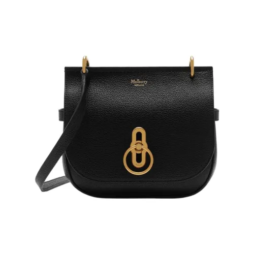 Mulberry Сумка через плечо из крупнозернистой коровьей кожи маленькая женская черная