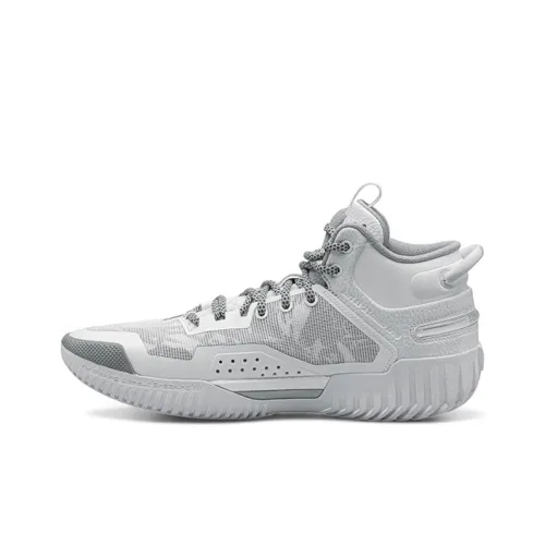 Подкладка x Aape MID Топ Баскетбольные кроссовки для игры Мужской Белый