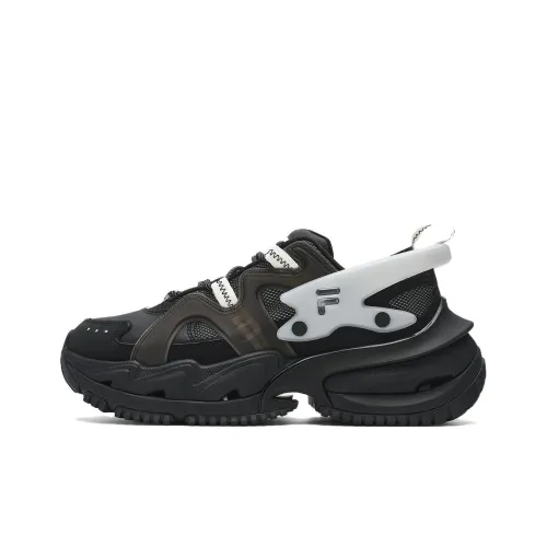 FILA FUSION Armour Амортизация Устойчивый к истиранию Легкий Низкий Топ Casual Женский Черный