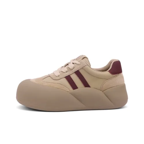 Mr.shang Низкий топ повседневная обувь для скейтбординга женский абрикосовый