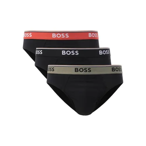 Hugo Boss 3 пачки черные мужские трусы-бикини