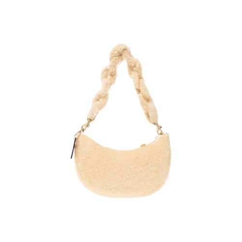 COACH Mira Ткань с кожаными вставками Пельменная сумка сумка сумка через плечо средний размер женский экрю