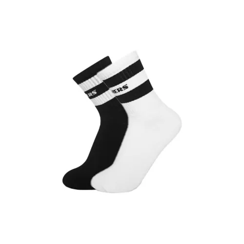 Skechers COLORFUL Черный/Белый Женские MID Носки до икры