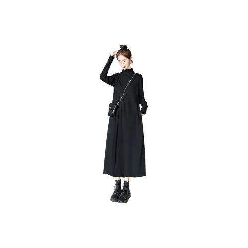 Cypress House Длинное платье с длинными рукавами женское