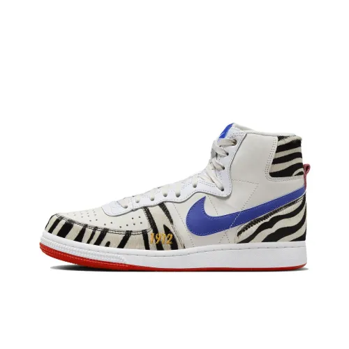 nike Terminator High 'Тонкий Husky'S Pizza' Slip-Resistant High Top Скейтбординг Кроссовки Мужские Бежево-Синие