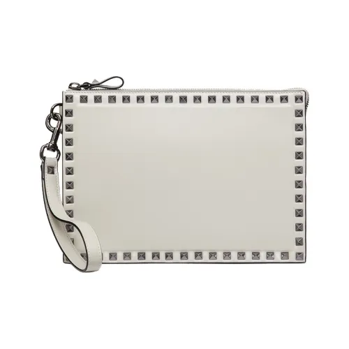 Valentino Rockstud Телячья кожа Клатч Стандартный Мужской Lime Gray