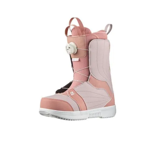 SALOMON Термический Износостойкий Амортизирующий Колено Высокий Сноубутсы Женские Розовый