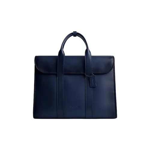 COACH Gotham Корова Кожа Доска Сумка через плечо Сумка Большая Мужская Темно-синяя