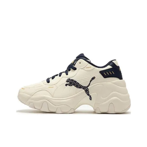 PUMA Pulsar Wedge массивные кроссовки низкие топ черные/белые женские