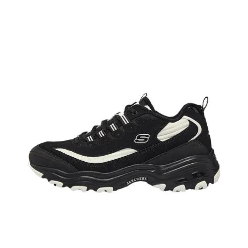 Skechers D'LITES Series Беговые кроссовки Низкий верх Черный/Белый Мужской