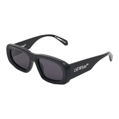 OFF Белый Ацетат Нерегулярная форма Солнцезащитные очки Унисекс Черный