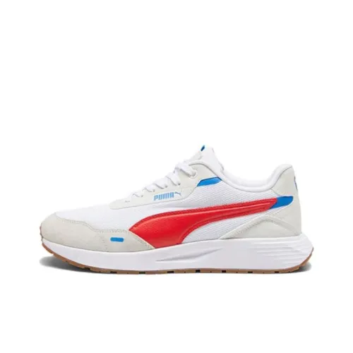 PUMA Runtamed Износостойкий и Легкий Низкий Топ Кэжуал Унисекс Белый Красный