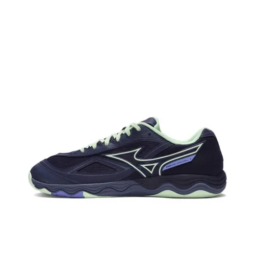 Кроссовки Mizuno для тренировок, низкий топ, темно-синий, унисекс