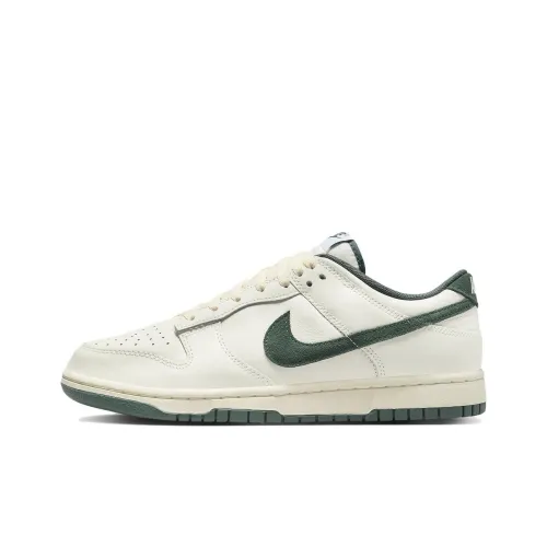 NIKE Dunk Кроссовки для скейтбординга Низкие Бело-зеленые Унисекс