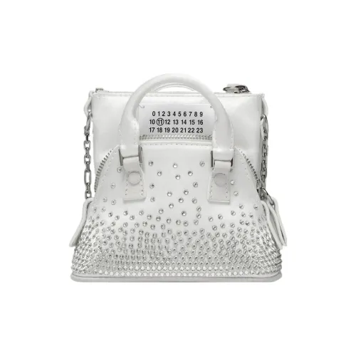 Maison Margiela 5AC Телячья кожа Детали Сумка через плечо Женская Белая