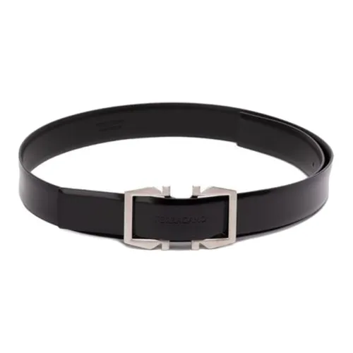 Ferragamo Ремни из коровьей кожи Мужской Черный Ширина 3 см