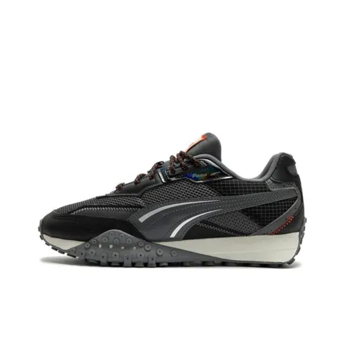 PUMA Blacktop Rider Повседневный Низкий Топ Черный Серый Цвет Унисекс